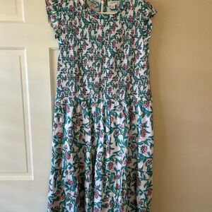 J. Crew Dress - Teal and Pink Floral